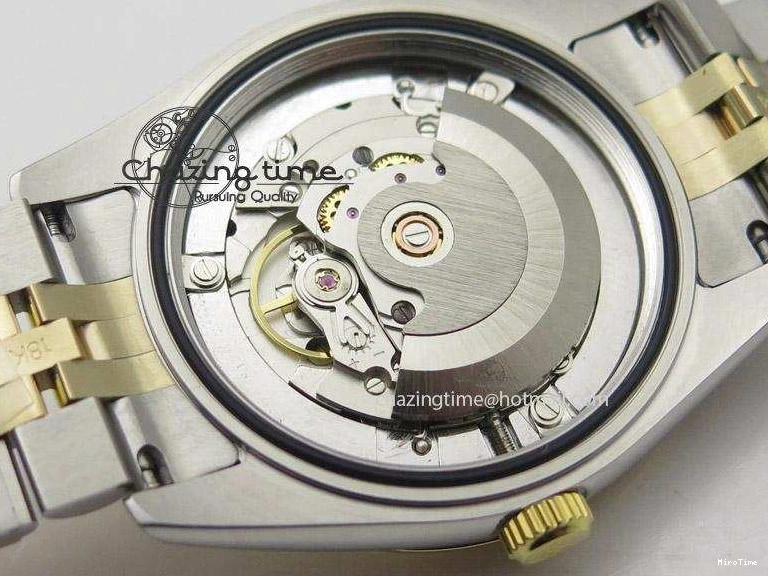 MiroTime 0108 DayDate II 41mm MK Best Edition SS RG Wrapped Sliver Dial Roman Marker On Bracelet A Casual 4005